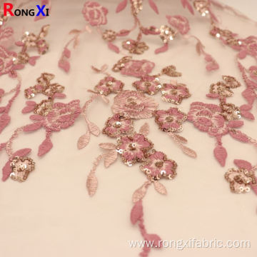 Hot Selling Sequined Fabric Rose Gold